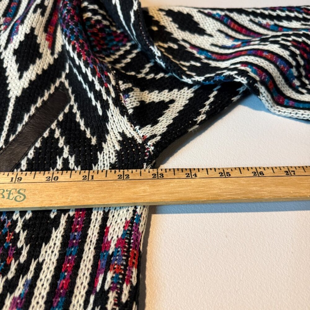 McGregor Men L Sweater Crew Neck Diamond Chevron Abstract Knit Stretch Vintage - Picture 5 of 7